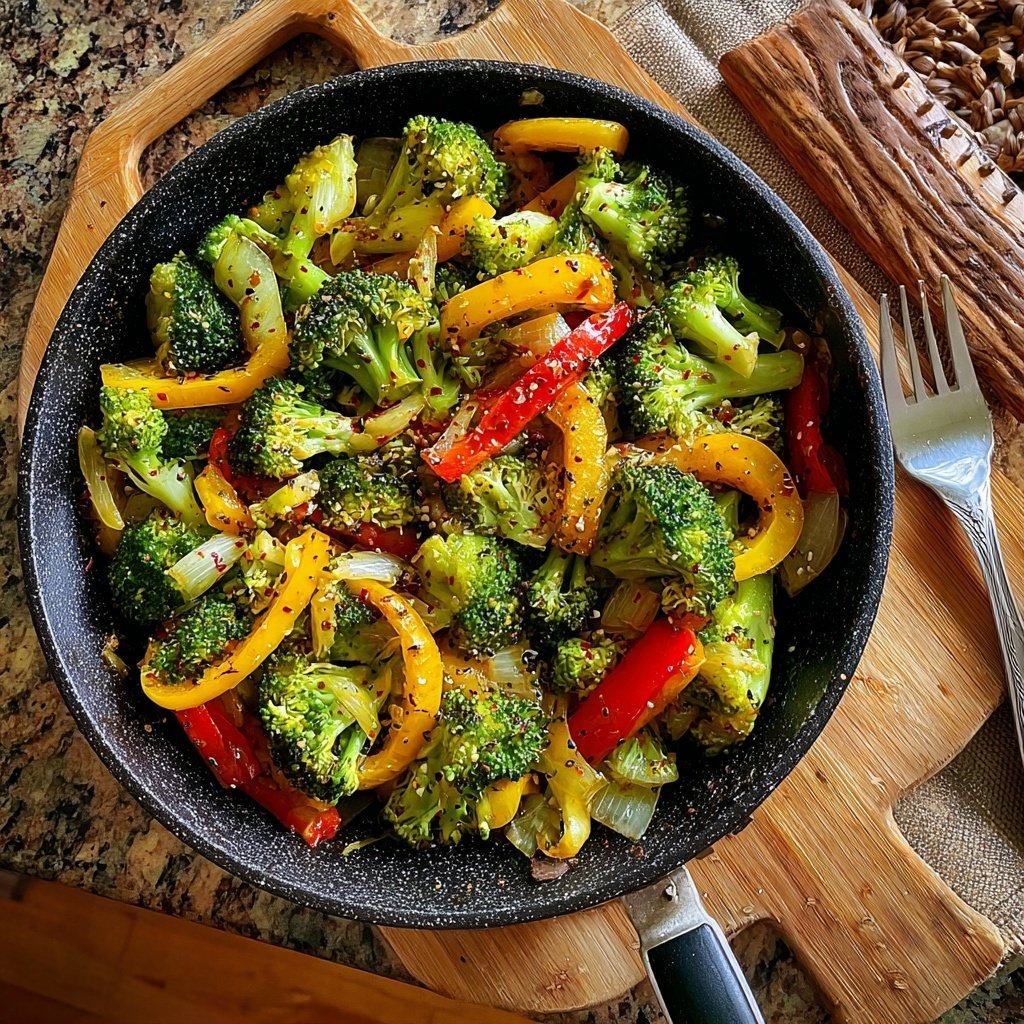 Kalorienarme Pfanne Mit Brokkoli