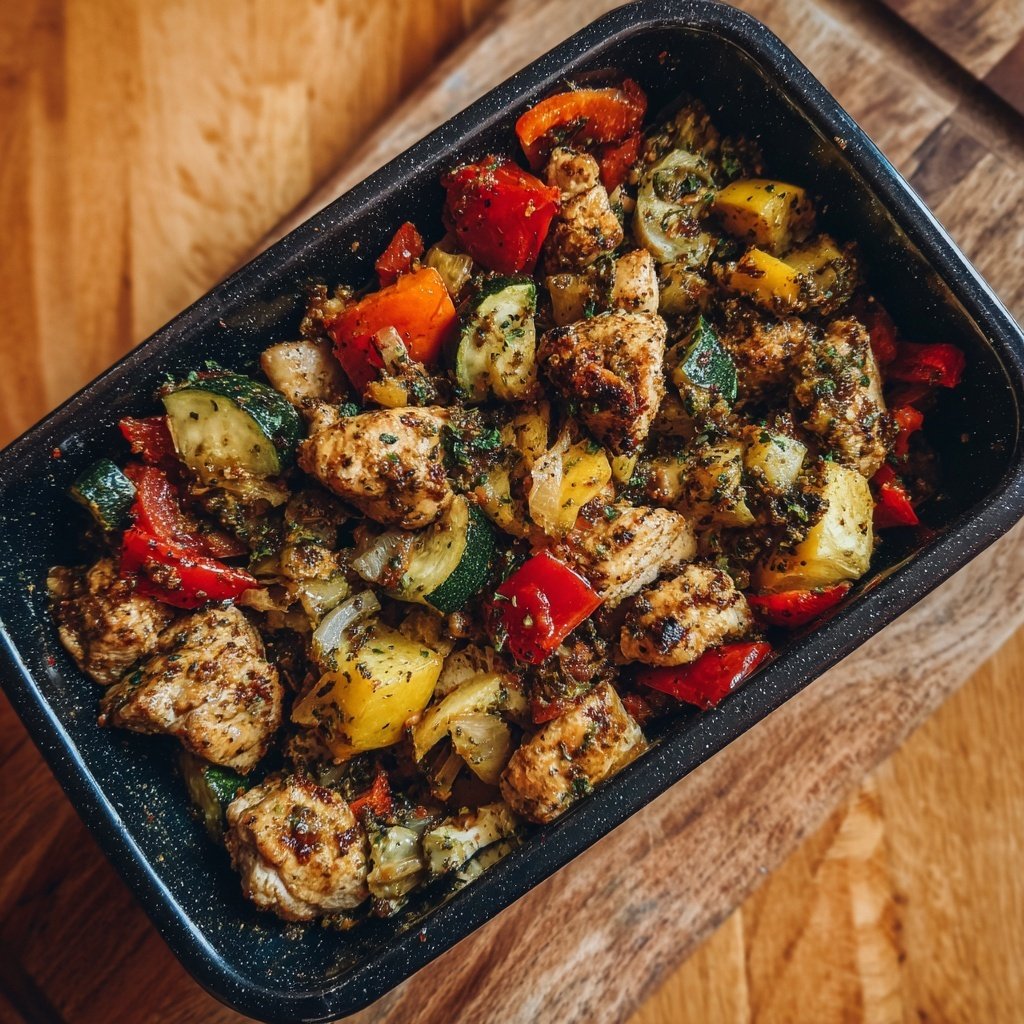 High Protein Meal Prep Mittagessen