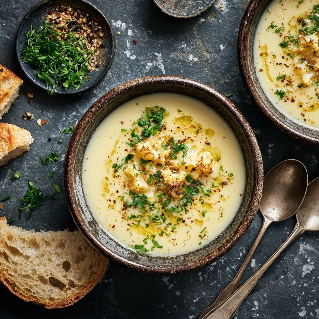 Blumenkohl Suppe Mit Muskat